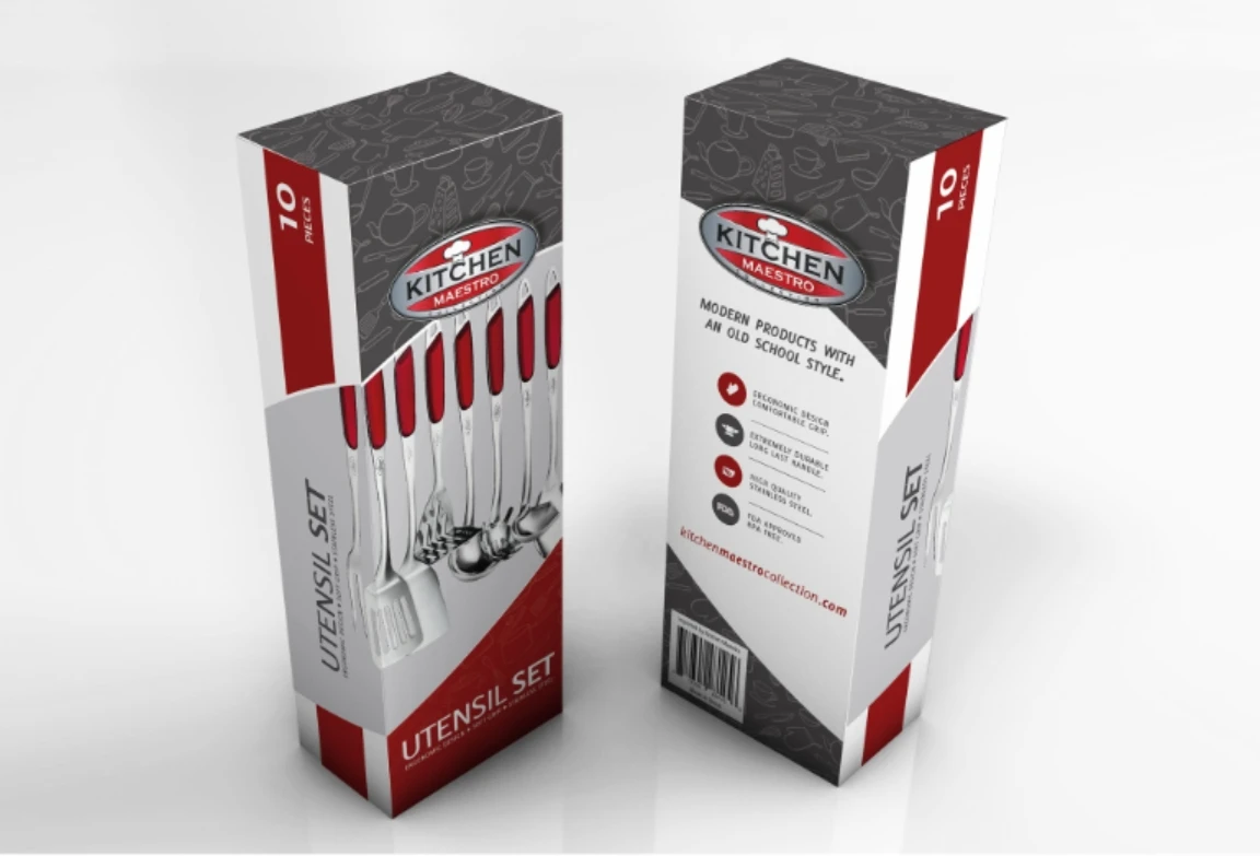 Stainless Steel Kitchen Utensils Color Box