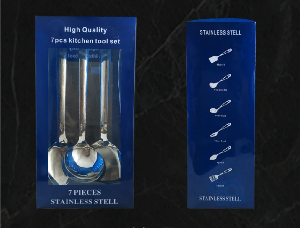 Stainless Steel Kitchen Utensils PVC Box
