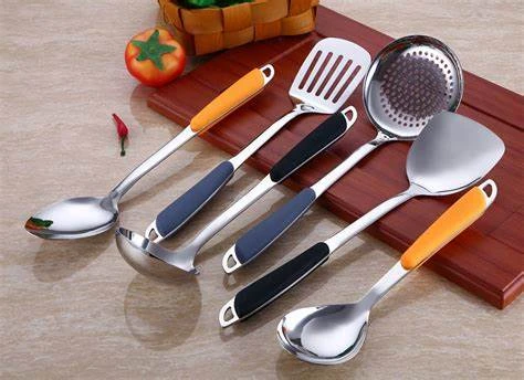 plastic handle stainless steel kitchen utensils