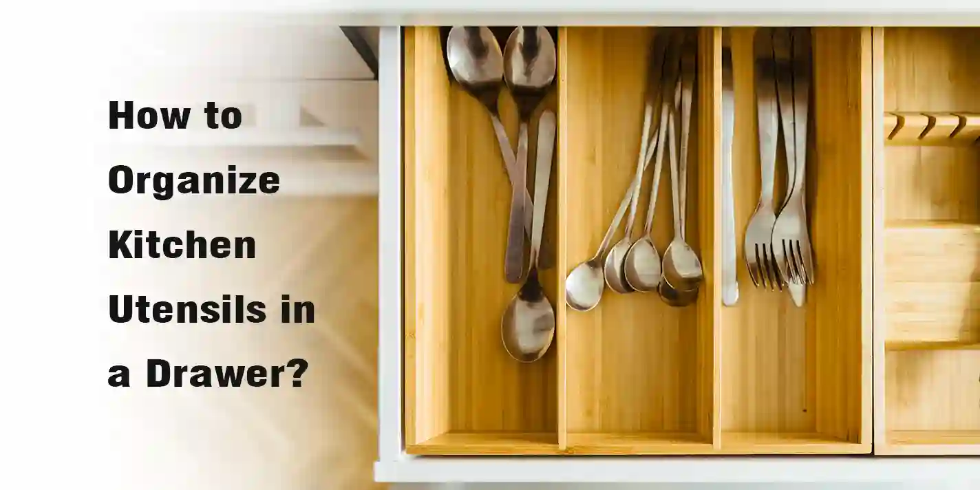 Silver utensils in drawer